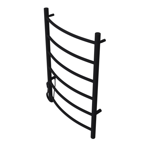 картинка Полотенцесушитель электрический AZARIO VERONA 500/800 6 секций, диммер слева, черный (AZ04758B) от магазина Сантехстрой