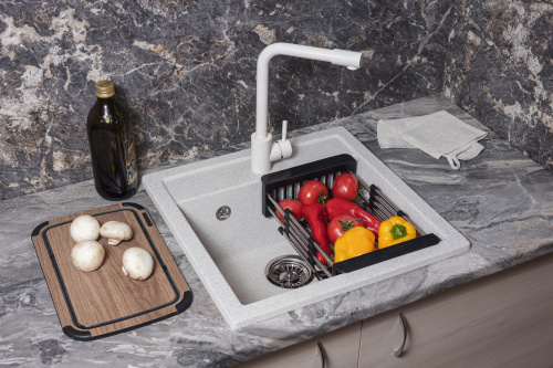 картинка Кухонная мойка прямоугольная 510х505мм Reflexion Zia RX1251TN, олово от магазина Сантехстрой