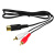 картинка Шнур DIN 5 Pin - 2 RCA,  1,5м (GOLD) REXANT от магазина Сантехстрой