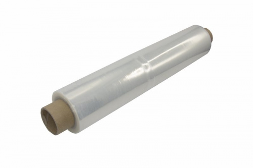 картинка Стретч-пленка 450 мм х 20 мкм,  вес 1,9 кг,  прозрачная (первичное сырьё) от магазина Сантехстрой