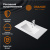 картинка Раковина Orange B03-800w встраиваемая, белый от магазина Сантехстрой