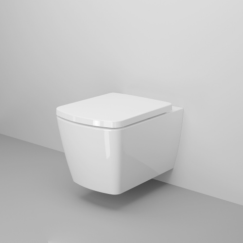 картинка Унитаз Kingston 143K19003RS (500*360*354) подвесной БЕЗОБОДКОВЫЙ, 2 места от магазина Сантехстрой