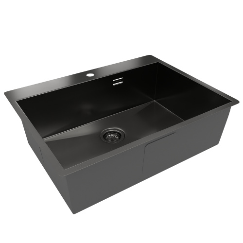 картинка Кухонная мойка Reflexion Iseo RX2265BL оружейная сталь от магазина Сантехстрой