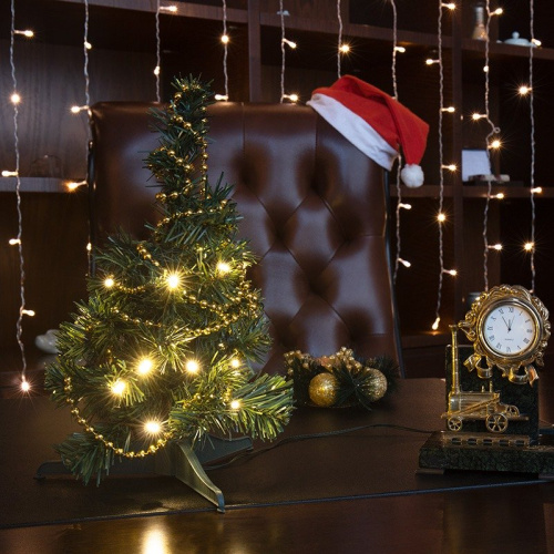 картинка Елочка высота 30см,  питание от USB,  зеленая от магазина Сантехстрой