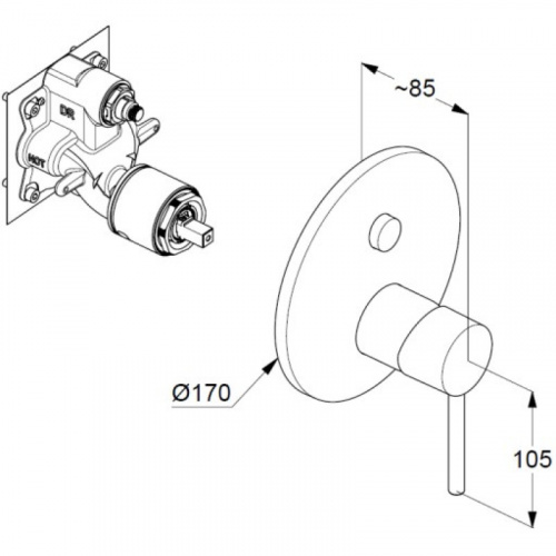 фото смеситель для ванны kludi bozz 386590576