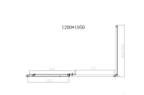 картинка Душевой уголок Slim-N VSR-4SN8012CGB, 1200*800, черный, стекло тонированное от магазина Сантехстрой