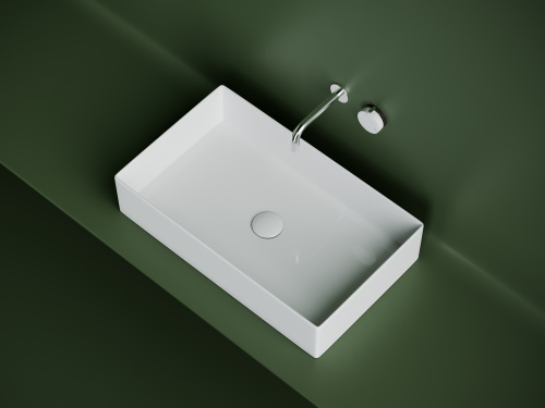 картинка Раковина-столешница Ceramica Nova цвет Белый Прямоугольная CN6070 от магазина Сантехстрой