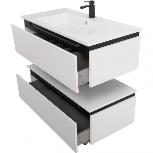 картинка Тумба Cezares Slider 100 SLIDER-1000-1C-PI-BO Bianco Opaco от магазина Сантехстрой