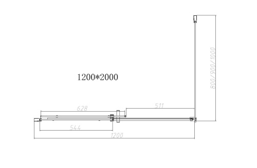 картинка Душевой уголок Dice VSR-4D9012CLGM, 1200*900, вороненая сталь, стекло прозрачное от магазина Сантехстрой