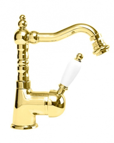 фото смеситель для биде cezares elite bsm2 03 золото 24 карат