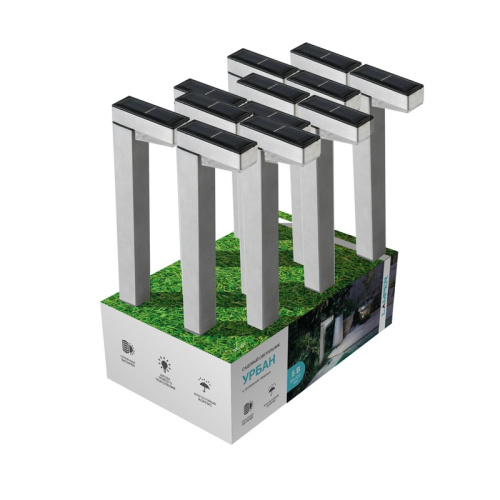 картинка Светильник садовый LAMPER Урбан LED с солнечной панелью и аккумулятором от магазина Сантехстрой