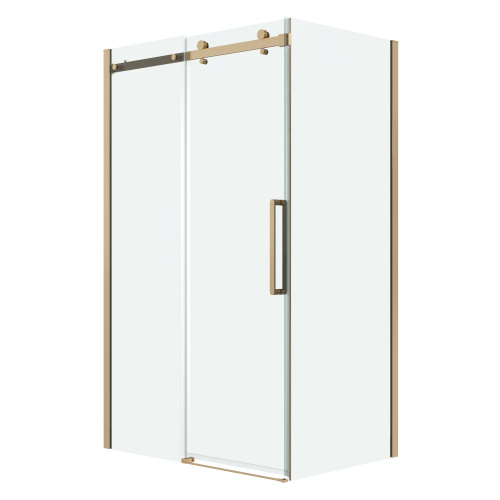 картинка Боковая стенка Grossman Classic 200.K33.04.90.32.00 (90х195) золото сатин,стекло прозрачное, 1 место от магазина Сантехстрой