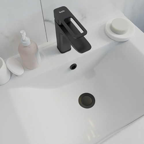 картинка Выпуск для умывальника IDDIS Slide черный (SLIB000i88) от магазина Сантехстрой