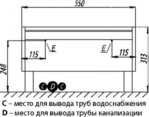 картинка Комод AQUATON (Акватон) 1a231003kpda0 Серый от магазина Сантехстрой