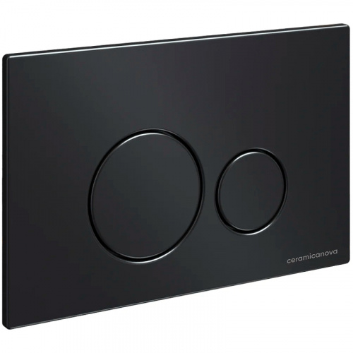 картинка Комплект унитаза с инсталляцией Ceramica Nova Metric CN3007_1001B_1000 с сиденьем Микролифт и Черной матовой клавишей смыва от магазина Сантехстрой