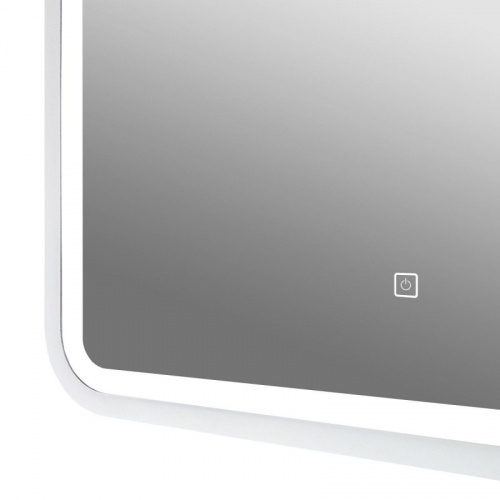 картинка Зеркало Art&Max Genova AM-Gen-1200-800-DS-F-White 120х80 с подсветкой, белый матовый от магазина Сантехстрой