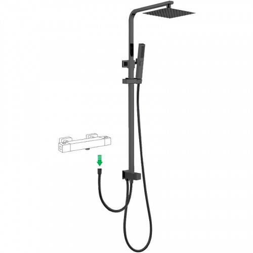 картинка Душевая система Allen Brau Infinity 5.21031-31 Черная матовая от магазина Сантехстрой