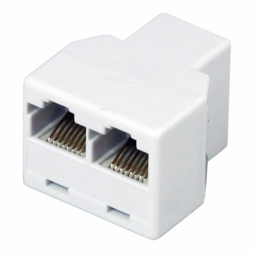 картинка Двойник компьютерный UTP RJ-45(8P-8C) (гнездо - 2 гнезда) REXANT от магазина Сантехстрой