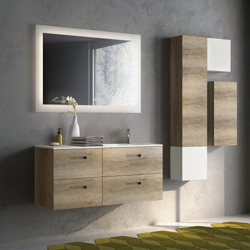 картинка Зеркало AZARIO Норма 800х600, LED-подсветка с диммером, сенсорный выключатель (ФР-00000844) от магазина Сантехстрой