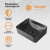 картинка Раковина Orange B02-460mb накладная, матовый черный от магазина Сантехстрой