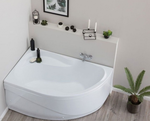 картинка Акриловая ванна Aquanet Graciosa 150x90 L 205325 без гидромассажа от магазина Сантехстрой