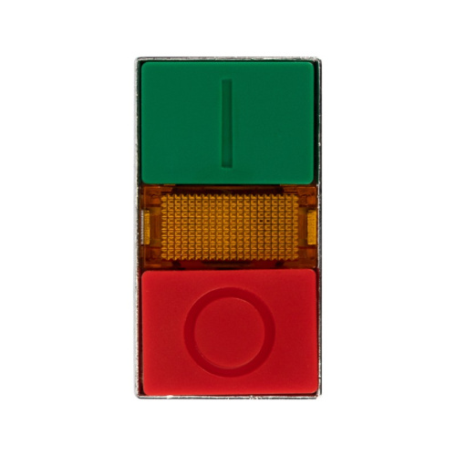 картинка Кнопка LAY5 «I-O» прямоугольная 230 В NO+NC от магазина Сантехстрой