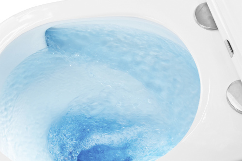 картинка Унитаз подвесной Azario Teramo 515х355х365 безободковый, скрытое крепление, смыв "Торнадо", в комплекте с сидением микролифт (AZ-0053-UQ3) от магазина Сантехстрой