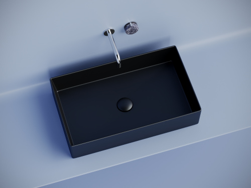 картинка Раковина-столешница Ceramica Nova цвет Черный Прямоугольная CN6070MB от магазина Сантехстрой