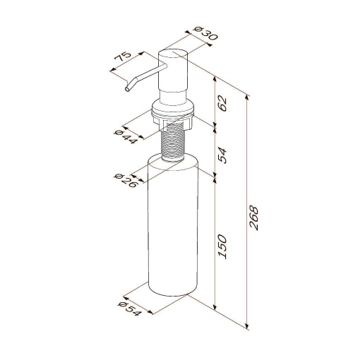картинка A8437111 X-Joy универсальный диспенсер, сатин от магазина Сантехстрой