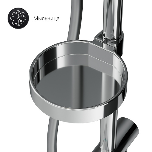 картинка F0780064 Like душевая система, верхний душ 250 мм, ручной душ 120 мм, 3 функции, хром, шт. от магазина Сантехстрой