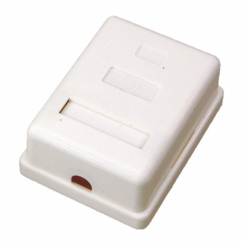 картинка Розетка компьютерная внешняя 1-порт FTP RJ-45 (8P8C),  CAT 5e REXANT от магазина Сантехстрой