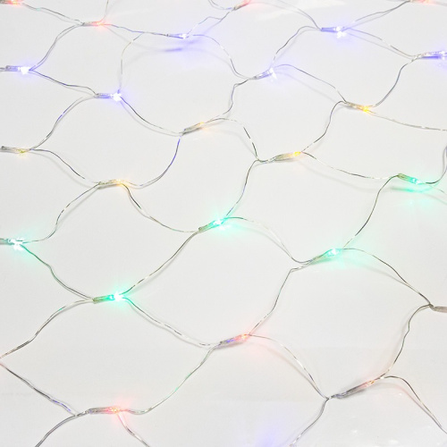 картинка Гирлянда Сеть 1,8х1,5м,  прозрачный ПВХ,  180 LED Мультиколор от магазина Сантехстрой