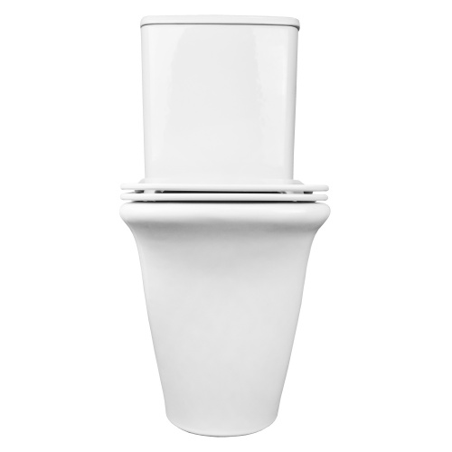 картинка Унитаз напольный Azario AVERO 660x360х820 безободковый с бачком и сиденьем микролифт (AZ-3121) от магазина Сантехстрой