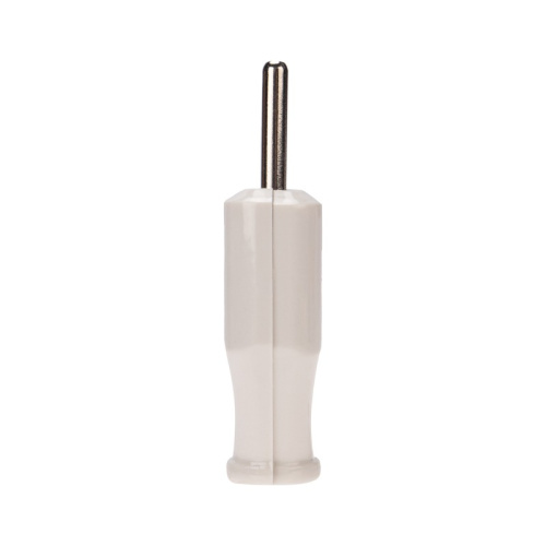 картинка Вилка прямая без з/к 6А плоская белая REXANT от магазина Сантехстрой