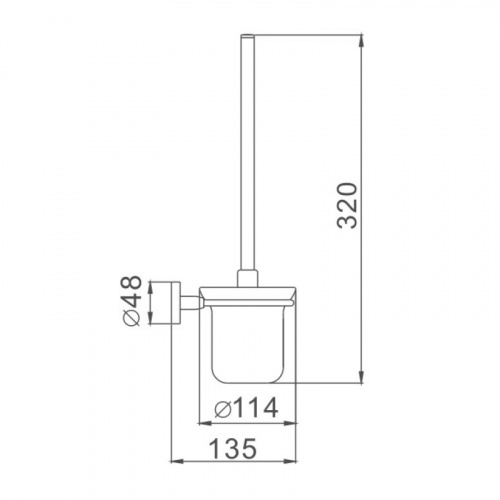 картинка Ершик Haiba черный (HB8710) от магазина Сантехстрой