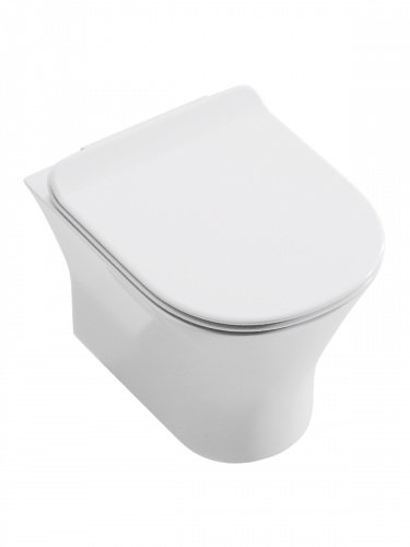 картинка Унитаз подвесной Orange C01-100W безободковый, сиденье с микролифтом от магазина Сантехстрой