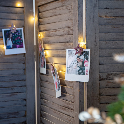 картинка Деревянные прищепки Звездочки 16x4,5x1,3 cм,  розовые,  6 шт,  NEON-NIGHT от магазина Сантехстрой