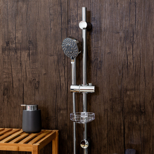 картинка Лейка для душа Agger Splash A02 d 100 мм, 5 режимов, хром от магазина Сантехстрой