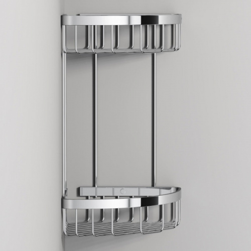 картинка A7452200 Sense L Корзина для душа угловая двухъярусная, хром от магазина Сантехстрой