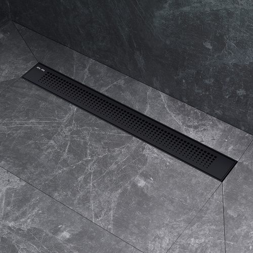 картинка W02SC-P11-060-01BM PrimeFlow Трап для душа линейный универс затвор Cut Gradient 60см цвет черн мат от магазина Сантехстрой