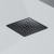 картинка W01BD-P11-010-01BM MasterFlow Трап для душа точечный универс затвор Cut Gradient 10см цвет черн мат от магазина Сантехстрой