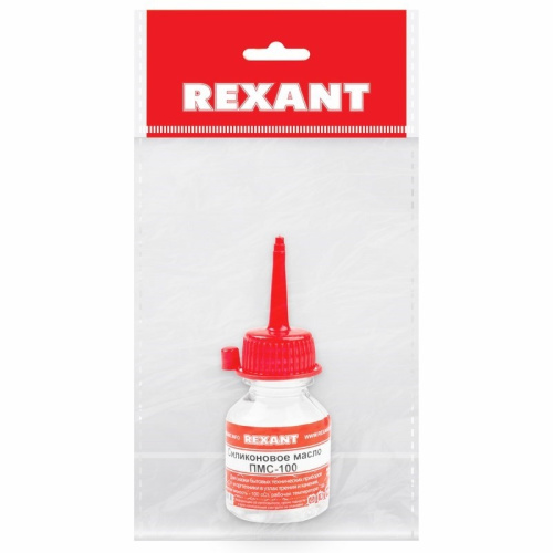 картинка Силиконовое масло REXANT,  ПМС-100, 15 мл,  носик,  (Полиметилсилоксан) от магазина Сантехстрой
