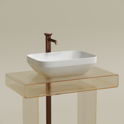 картинка CN6055 Умывальник чаша накладная прямоугольная Element 500*359*145мм от магазина Сантехстрой