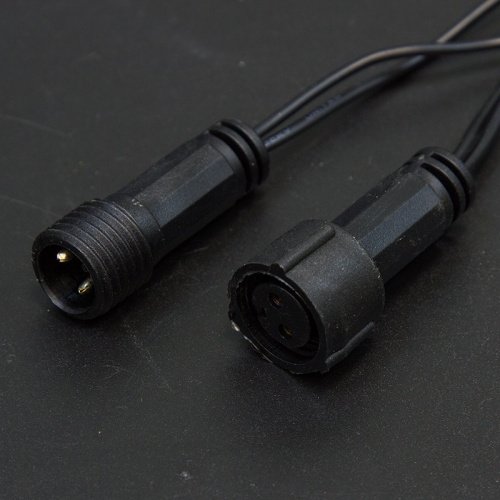 картинка Гирлянда Нить 10м,  постоянное свечение,  черный ПВХ,  230В,  цвет Красный от магазина Сантехстрой