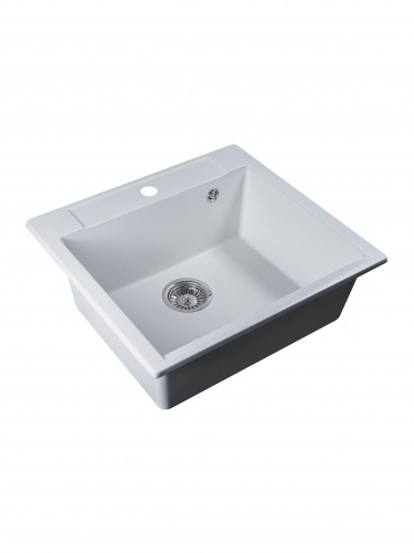 картинка Кухонная мойка прямоугольная 550х500мм Reflexion Cubi RX1555WH, белый от магазина Сантехстрой