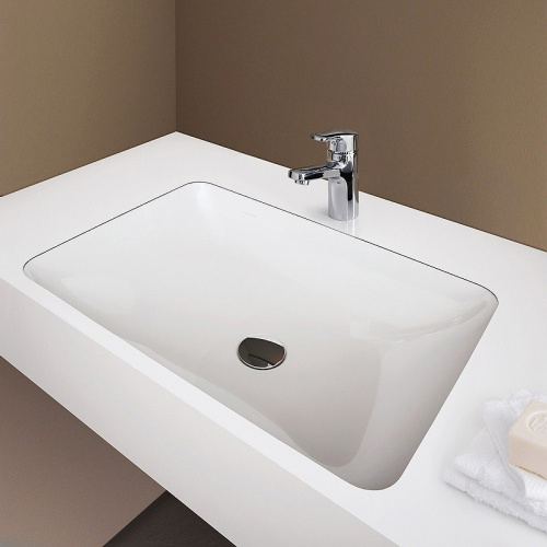 картинка LAUFEN PRO S Раковина 600x400x170 мм., встраиваемая снизу, шлифованный край, c переливом, цвет белый от магазина Сантехстрой