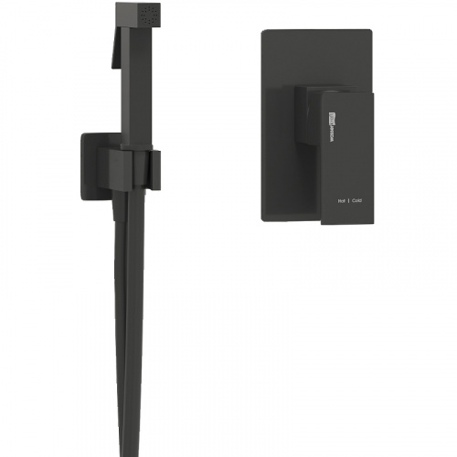 картинка Гигиенический душ со смесителем WasserKRAFT A02041 Черный матовый от магазина Сантехстрой