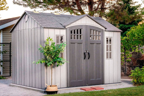 картинка Lifetime, США Сарай пластиковый Woodlook 10*8 от магазина Сантехстрой