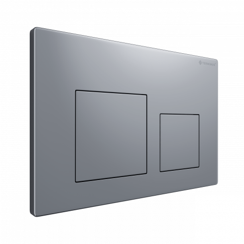 картинка Клавиша смыва для инсталляции Terminus Classic кнопка квадрат цвет  хром от магазина Сантехстрой