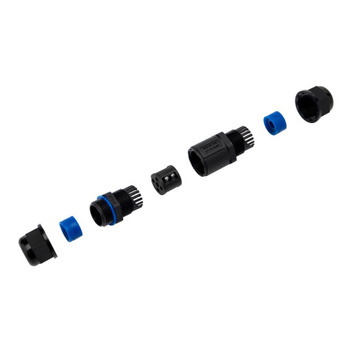 картинка Кабельный коннектор I-образный (3PIN 0,5-1,5мм2) IP68 REXANT от магазина Сантехстрой